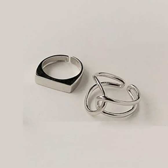 NEW Unisex 925 Sterling Silver Polished Knot Adjustable Ring - Picture 6 of 15